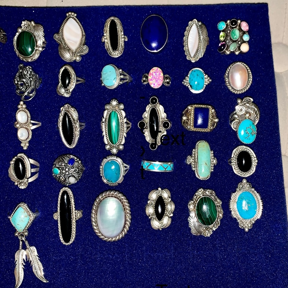 Browse Navajo native vintage rings new old stock